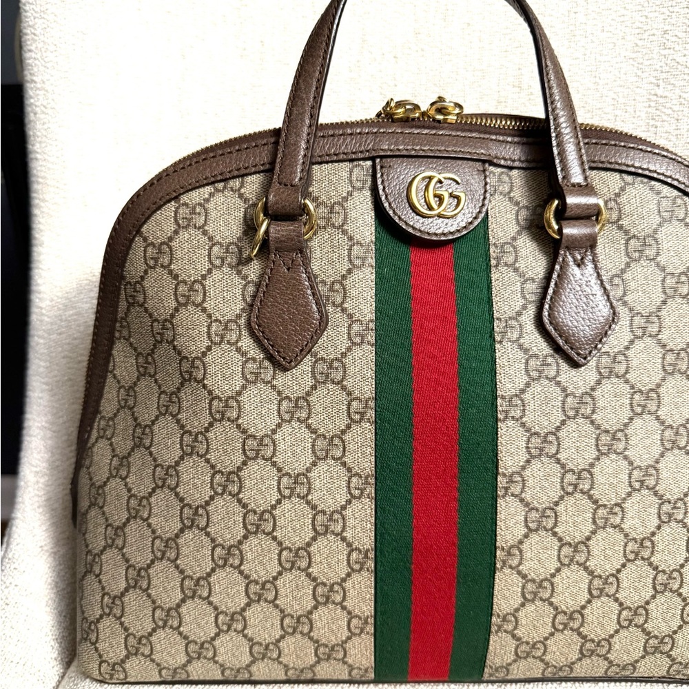 Gucci authentic Ophedia top Handel satchel bag medium supreme canvas - Picture 4 of 16